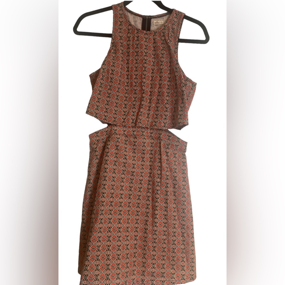 Hollister pattern dress with side cut outs
